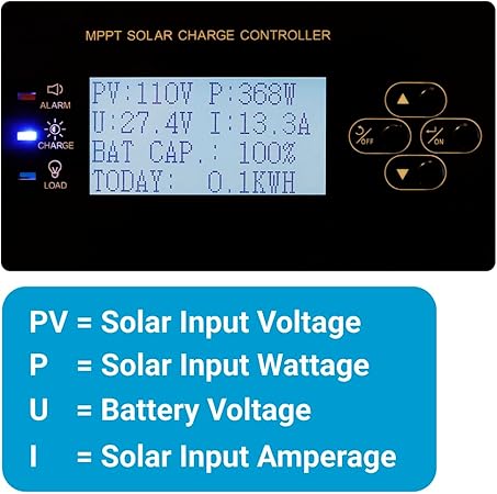 AIMS Power 40A MPPT Solar Charge Controller with Bluetooth Monitor 2 AIMS Power 40A MPPT Solar Charge Controller with Bluetooth Monitor - Image 2