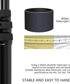 Solar Panel Cleaning Brush 4-8m Telescopic Tool for Windows 2