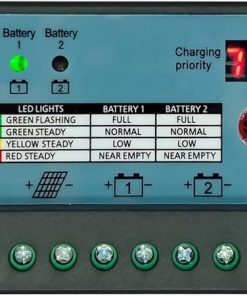 12V 24V Dual Battery Solar Charge Controller 10A 20A 30A Regulator