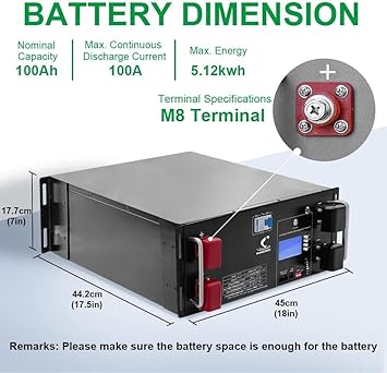 48V 100Ah LiFePO4 Battery with Smart BMS for Solar and RV Use 2 48V 100Ah LiFePO4 Battery with Smart BMS for Solar and RV Use - Image 2