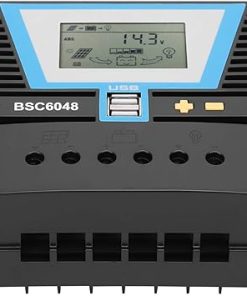 Garosa 60A Solar Controller LCD Display for 12V 24V 36V Batteries