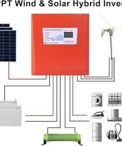 Wind Solar Hybrid Charge Controller MPPT Pure Sine Wave Inverter 12V 24V 48V 2