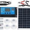 Flexible 50W Solar Panel Kit with 2 Monocrystalline Panels and Controller 3