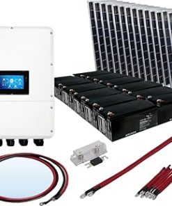 KITHY4612BATSOL330 Hybrid Inverter Charger and Solar Panel Kit KITHY4612BATSOL330 Hybrid Inverter Charger and Solar Panel Kit