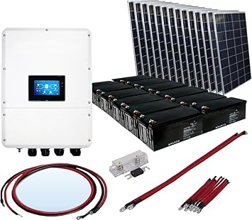 KITHY4612BATSOL330 Hybrid Inverter Charger and Solar Panel Kit KITHY4612BATSOL330 Hybrid Inverter Charger and Solar Panel Kit