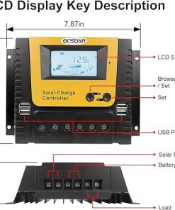 80A Solar Charge Controller for 12V 24V 36V 48V Max PV 100V DC 2