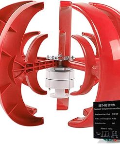 2000W 12V 24V 5-Blade Vertical Axis Wind Turbine Generator Kit