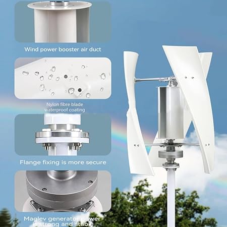 8000W Vertical Wind Turbine Generator Kit for Home Energy Production 2 8000W Vertical Wind Turbine Generator Kit for Home Energy Production - Image 2