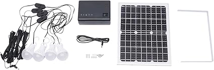 12V Solar Generator with LED Lights USB Ports for RV Camping Home Use 12V Solar Generator with LED Lights USB Ports for RV Camping Home Use