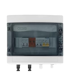 Solar PV Combiner Box with Lightning Protection 2 In 1 Out IP65 600V