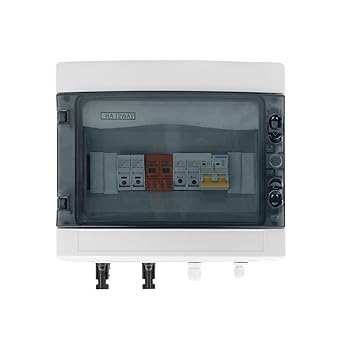 Solar PV Combiner Box with Lightning Protection 2 In 1 Out IP65 600V Solar PV Combiner Box with Lightning Protection 2 In 1 Out IP65 600V