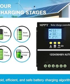 MPPT Solar Charge Controller 100A for Various Applications with Cooling 2