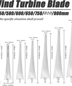 Wind Turbine Blades Kit 530mm to 900mm for 3 to 6-Blade Hubs 2