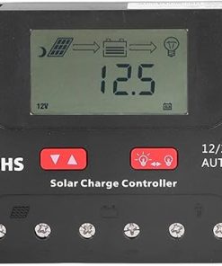 30A PWM Solar Controller 12V 24V with LCD Display for RV Yacht