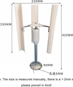20W Vertical Axis Wind Turbine Generator for Camping and Home Use 2