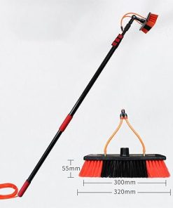 Solar Panel Cleaning Brush Kit with Extendable Telescopic Pole 12FT 2