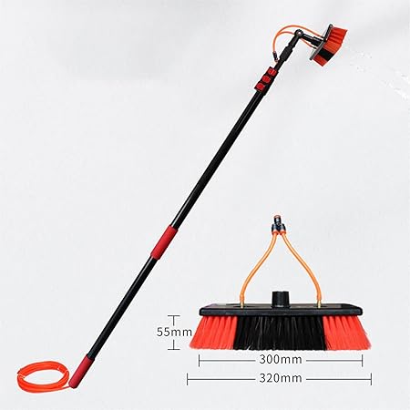 Solar Panel Cleaning Brush Kit with Extendable Telescopic Pole 12FT 2 Solar Panel Cleaning Brush Kit with Extendable Telescopic Pole 12FT - Image 2