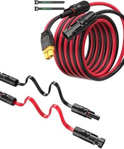 25Ft 10AWG Solar to XT60 Cable Super Flat Connector for Solar Systems 25Ft 10AWG Solar to XT60 Cable Super Flat Connector for Solar Systems