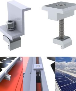 10 Pcs Solar Panel Racking Clamps Adjustable Mounting Accessories 2