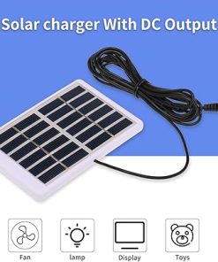 1.2W 6V Solar Panel Kit with DC Output for Battery Charger Portable 2