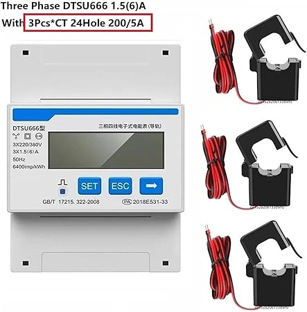 DDSU666 DTSU666 MODBUS RS485 Electric Energy Meter Solar Inverter 2 DDSU666 DTSU666 MODBUS RS485 Electric Energy Meter Solar Inverter - Image 2