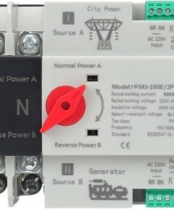 Dual Power Automatic Transfer Switch 220V 110V 2P 63A 100A 125A