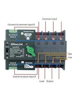 Dual Power Automatic Transfer Switch 2P 3P 4P 63A 100A UPS Solutions 2