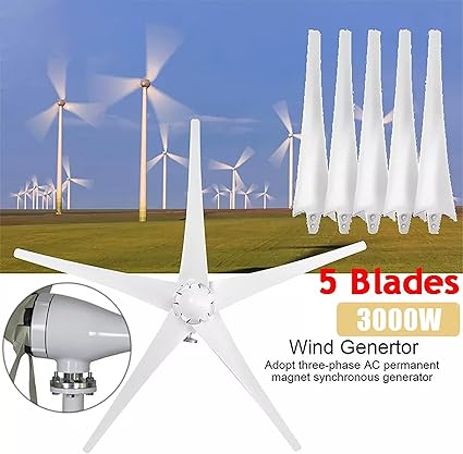 3000W Wind Turbine Generator Kit with MPPT Controller and Solar Panel 2 3000W Wind Turbine Generator Kit with MPPT Controller and Solar Panel - Image 2