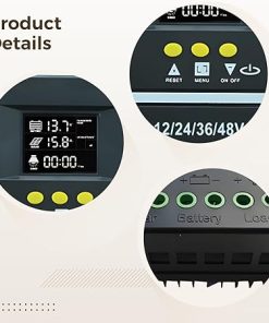100A Solar Charge Controller with Auto Voltage Detection and LCD Display 2