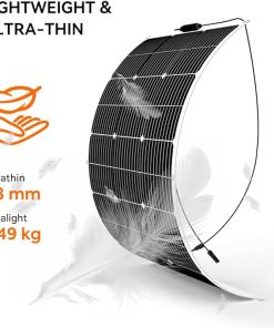 100 Watt Flexible Solar Panel Set for RV Boats Cabin Roofs 2