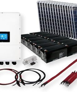 Hybrid Pure Sine Inverter Charger and Solar Panel Kit 9.6 kW