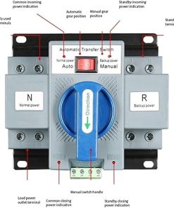 2P 63A 230V MCB Type Dual Power Automatic Transfer Switch for Home 2