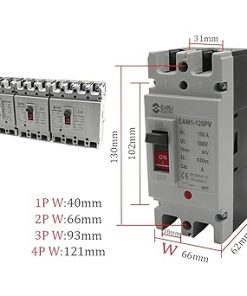 DC 1000V 500V Circuit Breaker MCCB 2P 3P 4P 100A to 800A Solar Protector 2