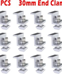 12 Pcs Solar Panel Mount Bracket Clamp Aluminum Alloy Support System 2