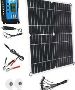 20A Solar Cell Controller with 20W Panel USB Output for Camping 20A Solar Cell Controller with 20W Panel USB Output for Camping