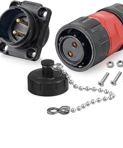 IP67 Waterproof 2-Pin Soldering Wire Power Connector for Solar Equipment