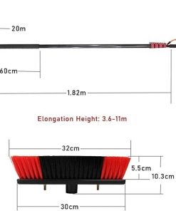 Window Cleaning Pole and Kit for Solar Panels 3M to 12M Length 2