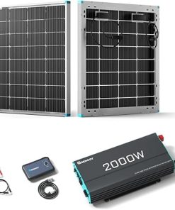Renogy 115W 12V Mono Solar Panel and 2000W Pure Sine Wave Inverter