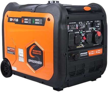 6250 Watt Dual Fuel Inverter Generator Electric Start Portable RV Ready 6250 Watt Dual Fuel Inverter Generator Electric Start Portable RV Ready