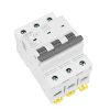 10pcs Mini Circuit Breaker MCB 400V 1-4 Pole 3A to 63A 35mm Din Rail 3