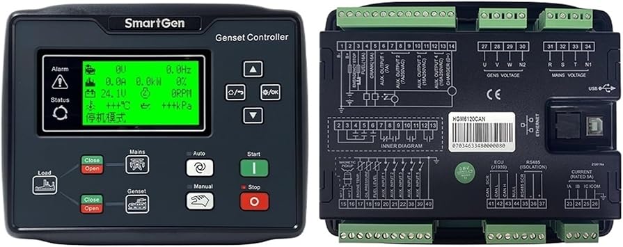Smartgen HGM6120CAN Diesel Generator Controller Auto Start Stop Panel Smartgen HGM6120CAN Diesel Generator Controller Auto Start Stop Panel