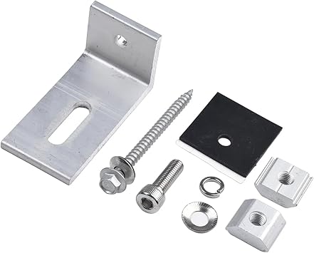 Solar Panel Mounting Bracket 90 Degree Aluminum Alloy for RV 10pc 2 Solar Panel Mounting Bracket 90 Degree Aluminum Alloy for RV 10pc - Image 2