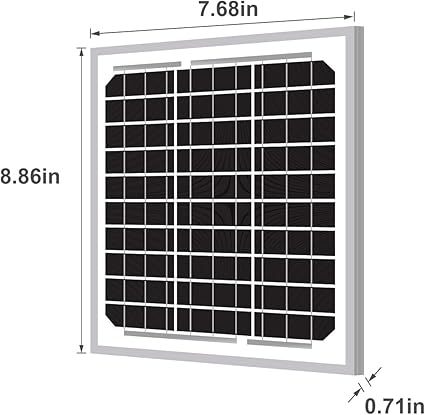 10 Pack of 5W 12V High-Efficiency Solar Panels for Battery Charging 2 10 Pack of 5W 12V High-Efficiency Solar Panels for Battery Charging - Image 2