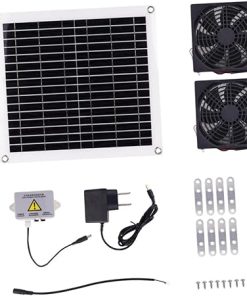 Qianly Solar Fan Kit Accessories Easy Install Durable Cooling for Shed