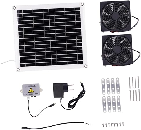 Qianly Solar Fan Kit Accessories Easy Install Durable Cooling for Shed Qianly Solar Fan Kit Accessories Easy Install Durable Cooling for Shed