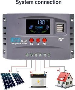 30A to 100A Solar Charge Controller with USB Output and MPPT 2