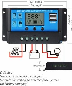 20W Flexible Solar Panel Kit with 40A Controller for Home and Caravan 2