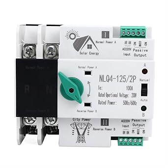 Dual Power Transfer Switch 230V AC 100A Fast Switching for Home Dual Power Transfer Switch 230V AC 100A Fast Switching for Home