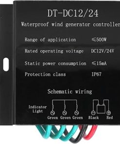 500W Waterproof Wind Generator Controller for 12V 24V 48V Systems