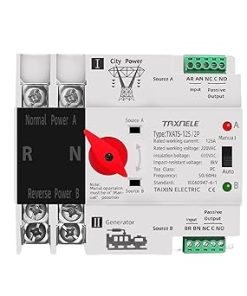 Einphasige Din-Schiene ATS 220V Dual Power Automatische Umschaltung